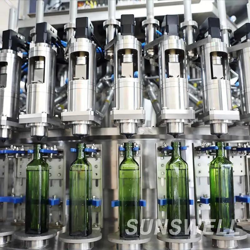 Полностью автоматическая линия по производству растительного масла из подсолнечника, оливкового масла, стеклянных бутылок, укупорочного масла, 1 л, 2 л, 3 л